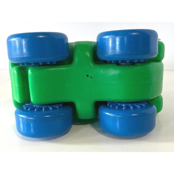 Vintage Little Tikes Chunky First Cars Green Dump Truck Toy Plastic 1st 80s PLAY - Picture 8 of 9